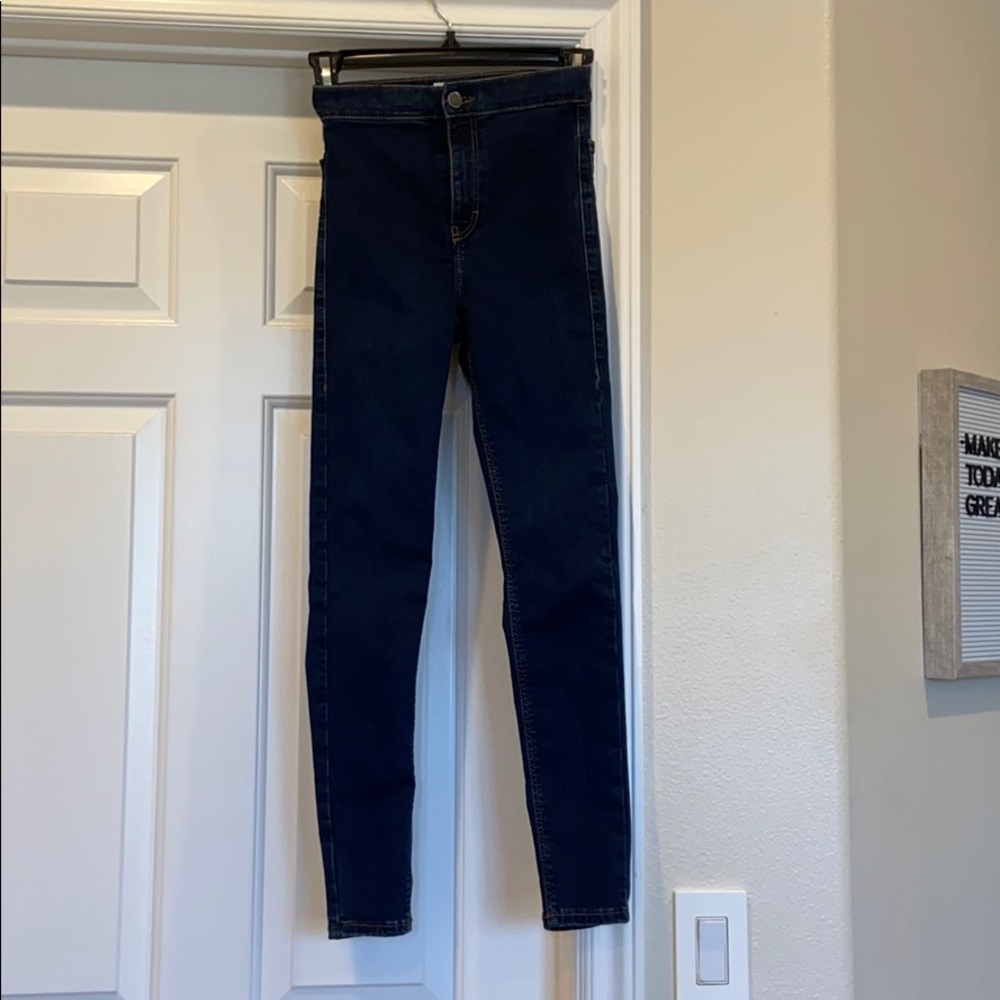 Topshop navy blue jeans